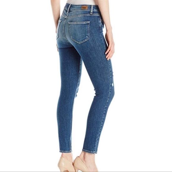 paige Hoxton Ankle Ramona Destroyed Skinny Jeans 26 - Picture 2 of 8